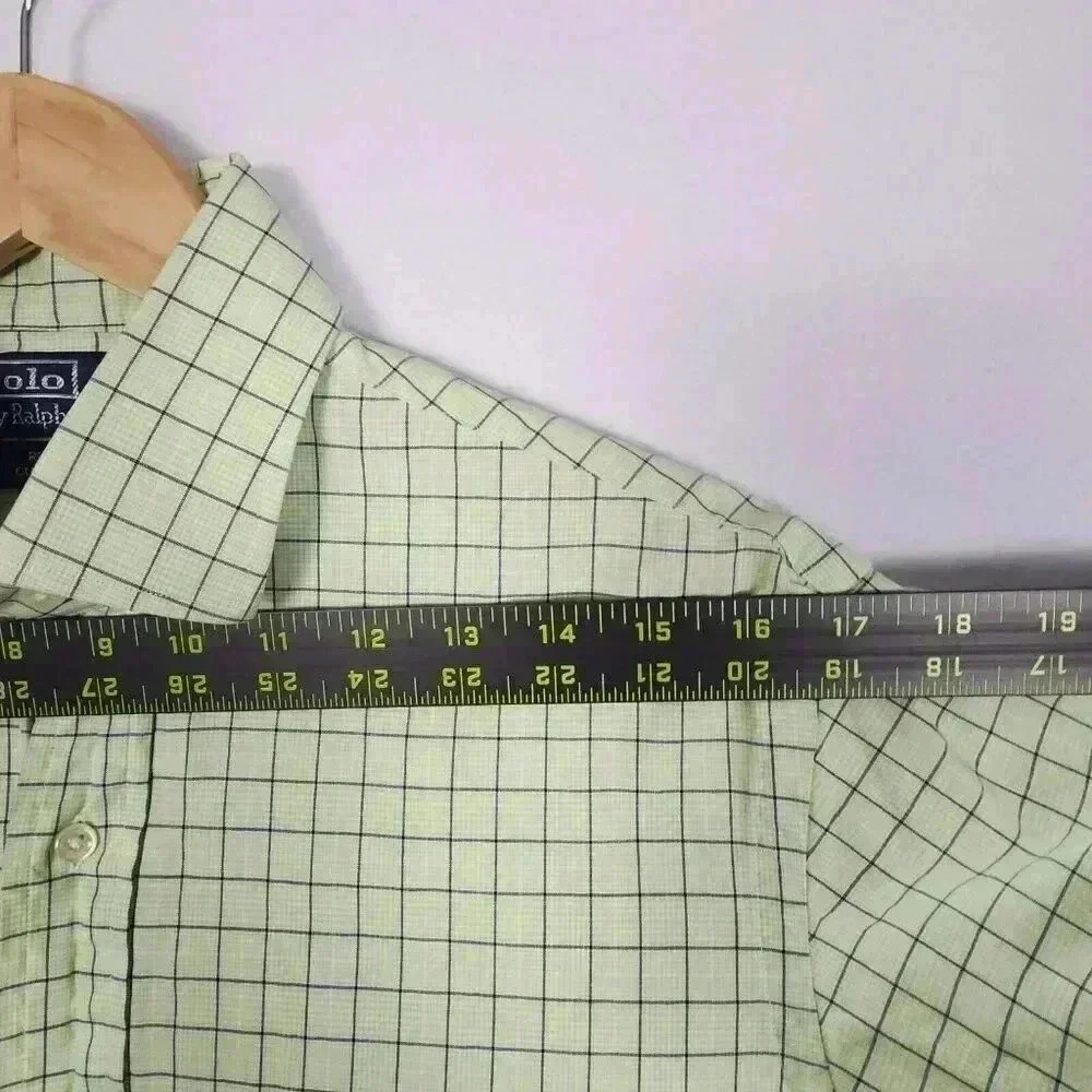 Polo Ralph Lauren Mens Regent Long Sleeve‎ Shirt Button Up 15.5 Checks Pony - Picture 13 of 15